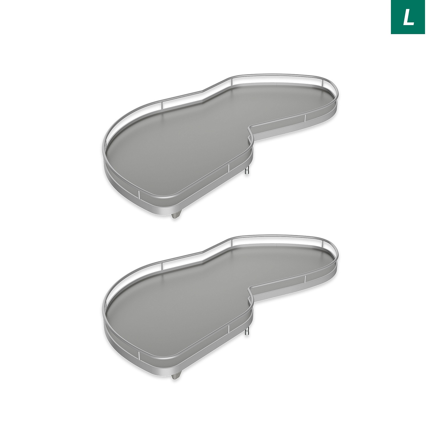 Комплект полок левый Леманс 450 мм Арена КЛАССИК (2 полки + рычаги) ТИТАН