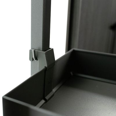 КОМПЛЕКТ ПВ, Диспенса 90° 450 мм, H 1200-1600, Арена ПЬЮР, 4 полки, цвет АНТРАЦИТ Kessebohmer | официальный магазин